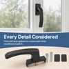 Locking Handle Window Locking Handle 7-Figure Shape Window Hardware Fittings  Push Pull Window