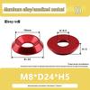 Colored Aluminum Alloy Countersunk Fish Eye Washers - M6/M8/M10