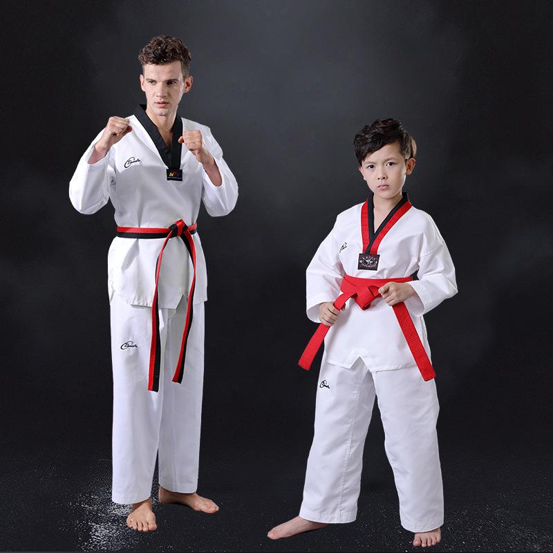 

Добок для тхеквондо для дорослих та дітей - Тренувальна форма з довгим та коротким рукавом XXS