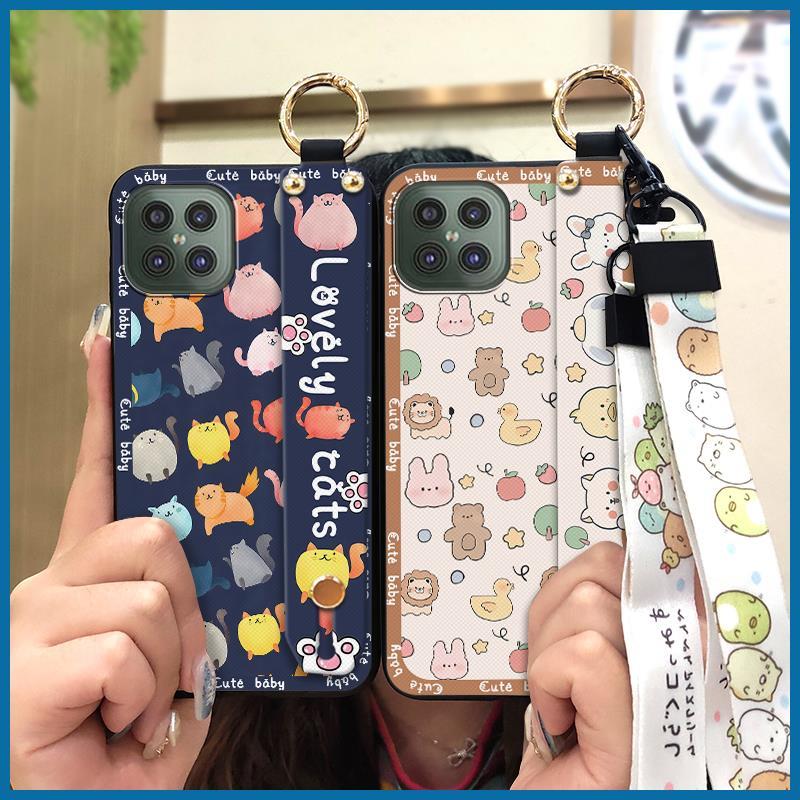 Anti-knock Shockproof Phone Case For Cubot C30 Lanyard Soft case Back Cover Kickstand Anti-dust Cute Phone Holder Ring