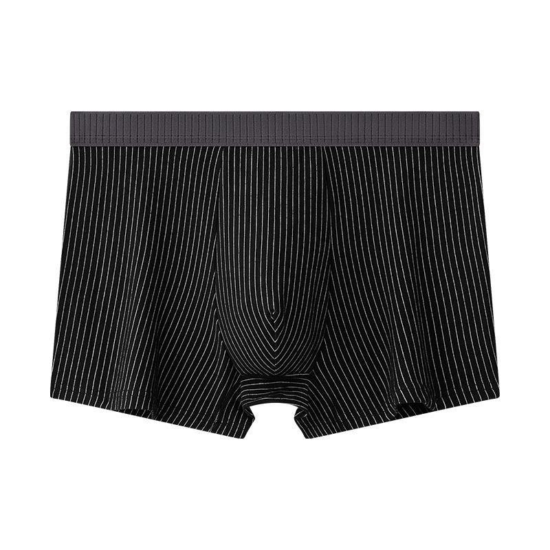 Pure Cotton Antibacterial Men's High Elastic Boxer Briefs
