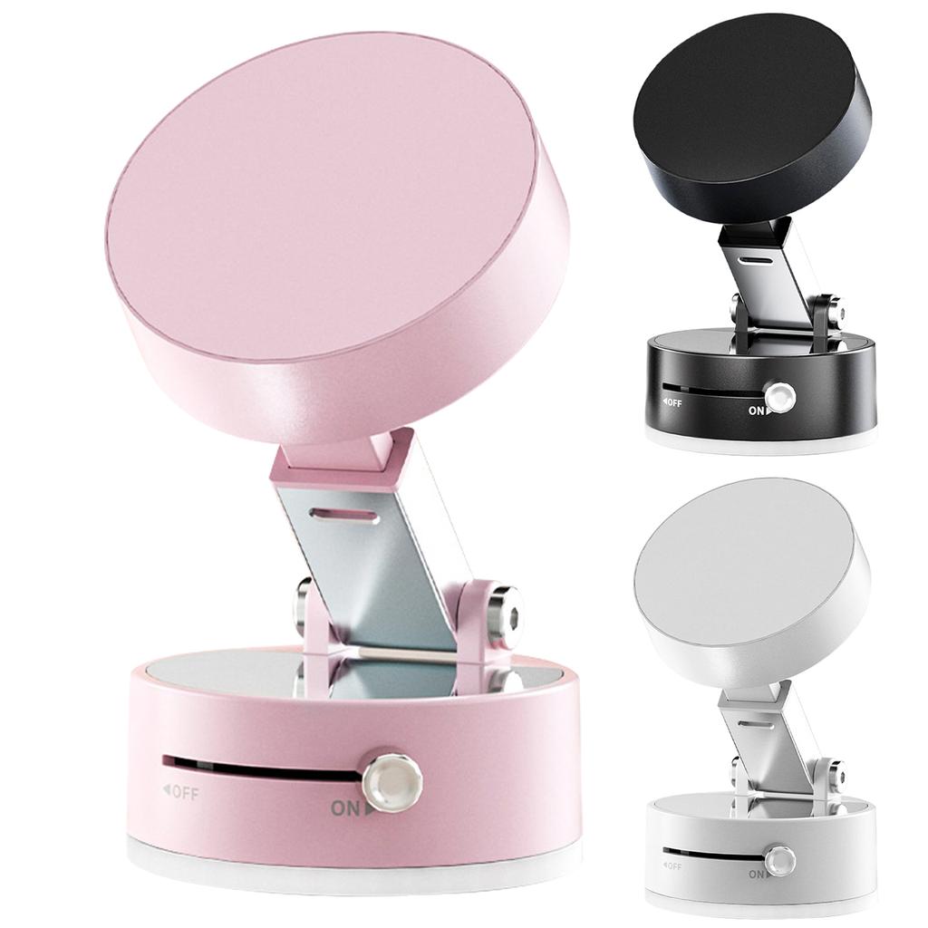 Vacuum Suction Cup Magnetic Car Mobile Phone Stand, Double-sided Foldable, Car Interior Accessories