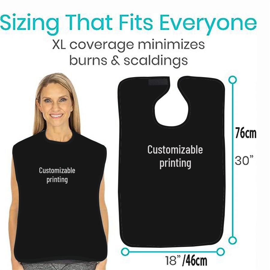 

Waterproof Adult Bib - Oxford Cloth Drool Bib for Elderly Dining Care