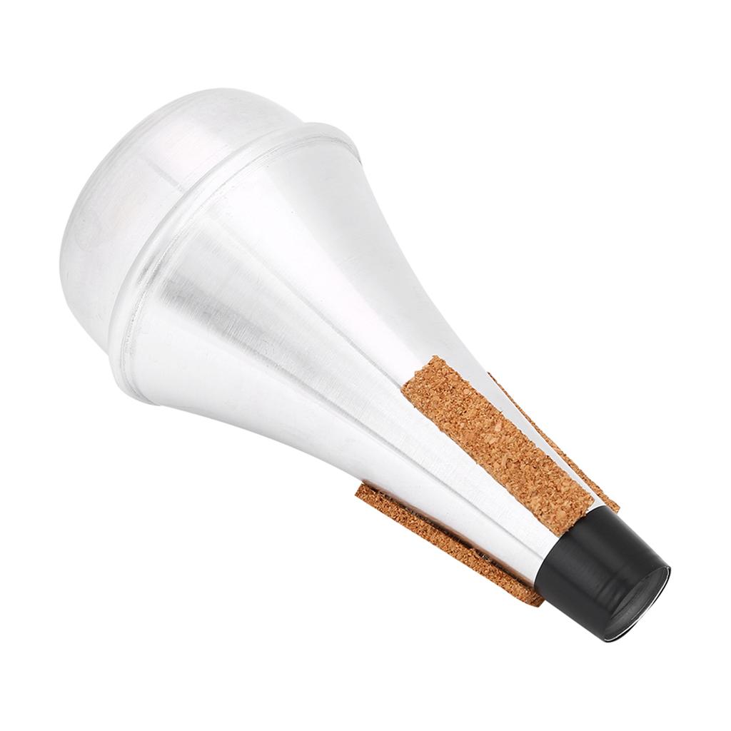 Aluminum Alloy &Cork Strip Practice Trumpet Mute Lightweight Musical Instrument Part Accessory