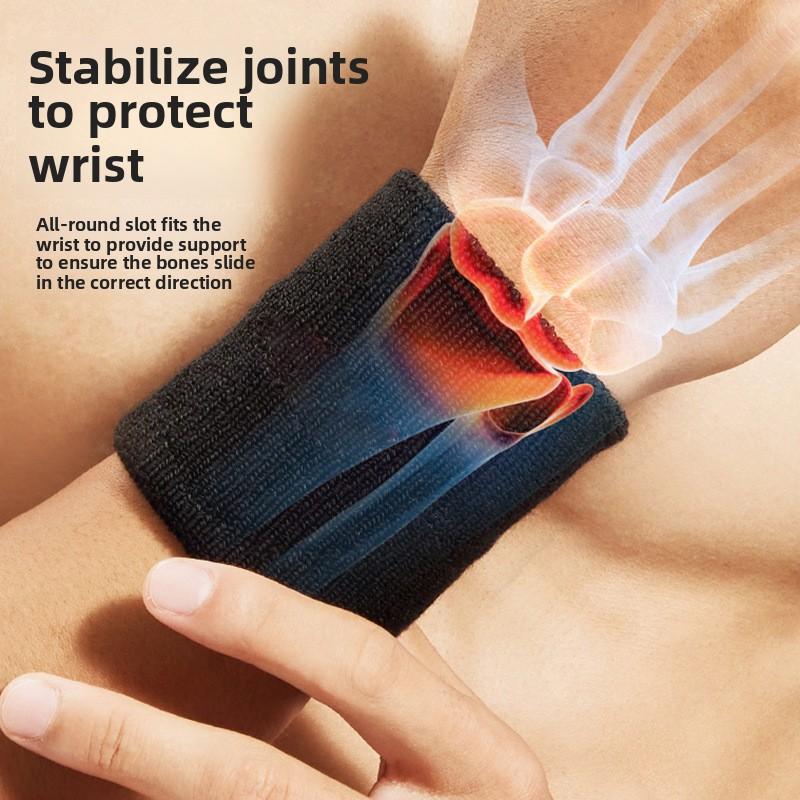 Colorful Sports Wrist Bracelet Cotton Sweat Absorbent Towel Wrist Bracelet Fitness Running Basketball Badminton Bracelet