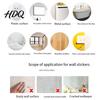 Removable Christmas Toilet Seat Decor 3D Break Wall Santa Claus Lid Sticker, Winter Snow Scene Self Adhesive Room Accents Decal, Self-Adhesive