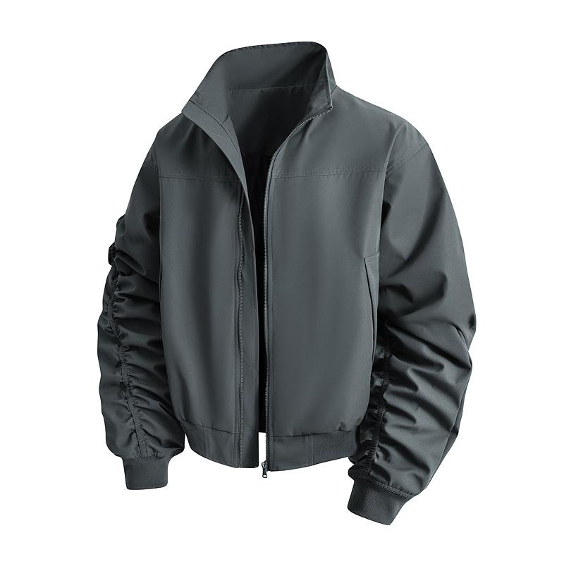 New Stand-up Collar Jacket Flight Suit Men's Fashion Coat American Stand-up Collar