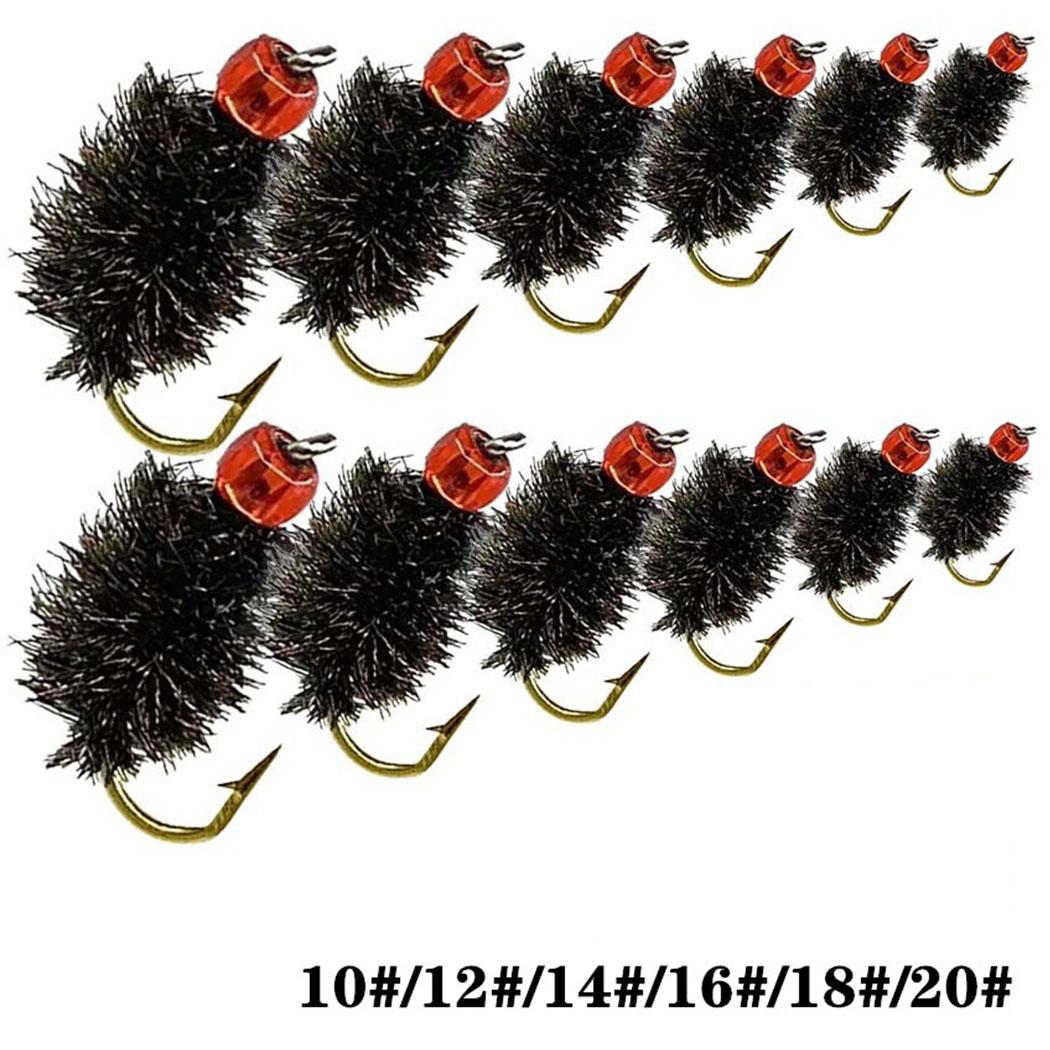 5/10 шт. нимфа Scud Fly Bug червь форель рыболовные мухи искусственные насекомые — фото 28