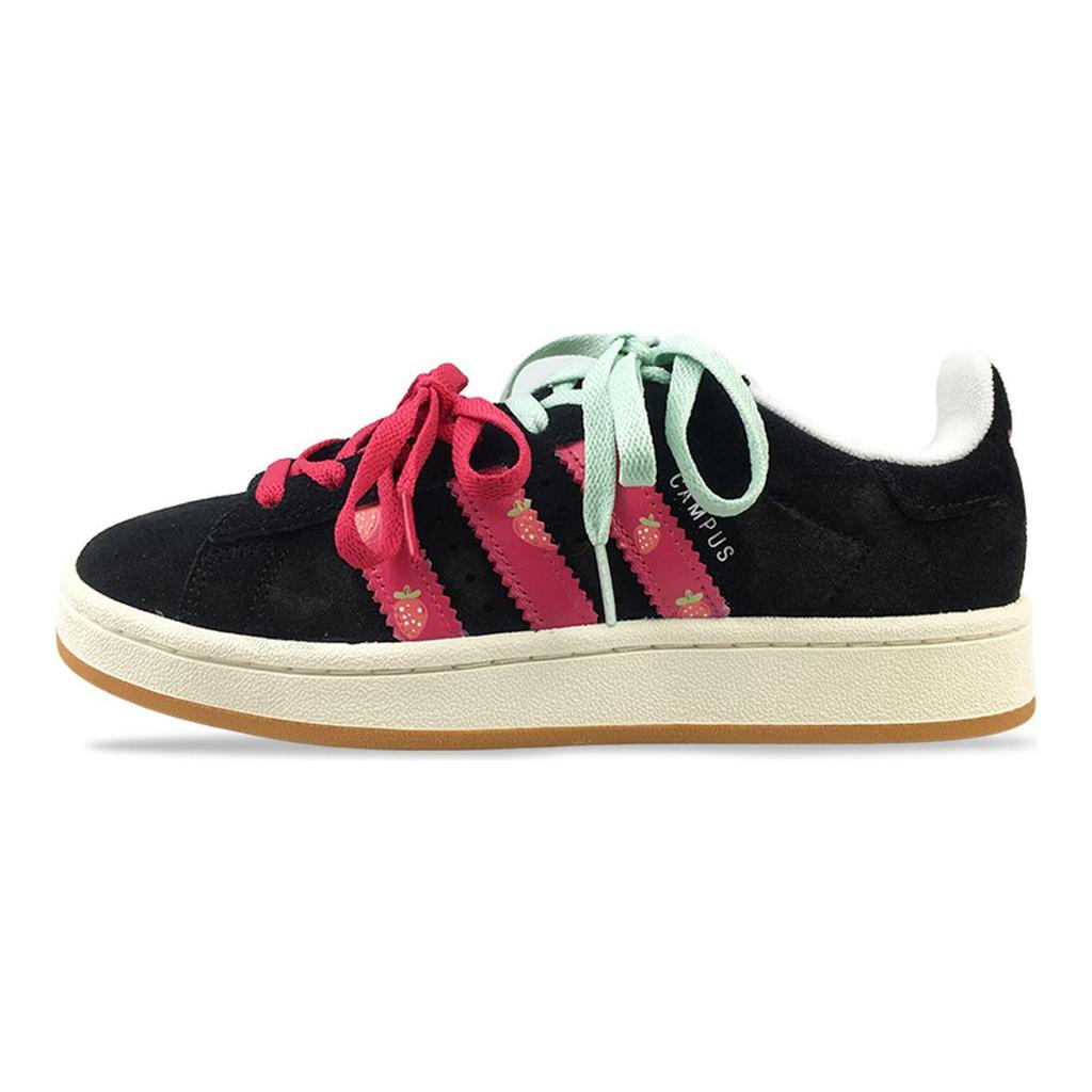 adidas Originals CAMPUS 00er Jahre Rutschfest Abriebfest Niedrig geschnitten Skateboard-Schuhe Unisex Schwarz HQ8708(Team76-)
