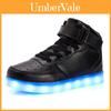 Leuchtende LED-Schuhe für Kinder, USB-wiederaufladbare High-Top-Freizeitsneaker für das Winterspiel