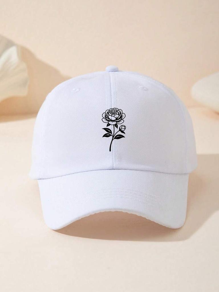 Printed Coconut Tree Baseball Cap Adjustable Outdoor Casual Hat Sun Protection Summer Beach Travel