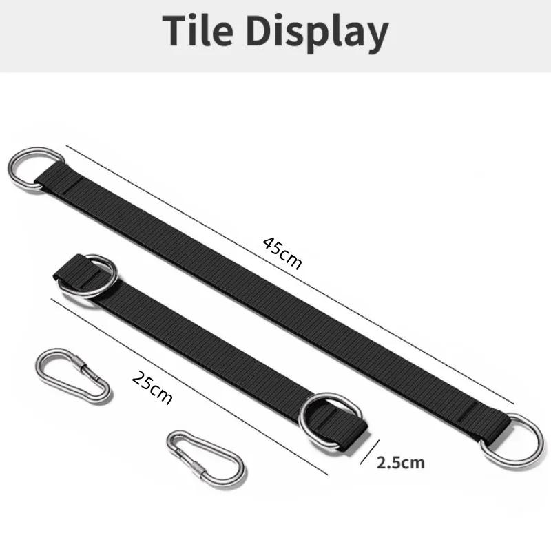 1 Stück Outdoor Schaukelgurt 200 kg Schwerlast Hakenring Aufhängegurt Verbindungsband für Hängematte Boxsack Schaukel Reckstange