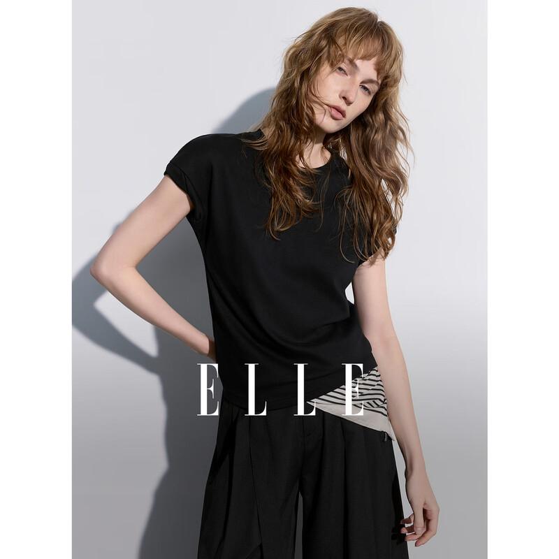 ELLE French Embroidered Short Sleeve T-Shirt S
