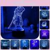 Piece Led One Night Light Kids Bedroom Decor Luffy Roronoa Zoro Lamp Acrylic