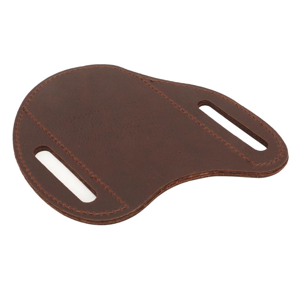 Belt Leather Knife Sheaths Cowhide Portable Stylish Safety Protection Pocket Knife Carrier for Outdoor Hiking Brown