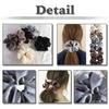 White Fang Scrunchie Hair Hair Hair Highly AZ547 Tie, Accessory, Clip, Stylish, Elastic, Simple, Women's, (White)
