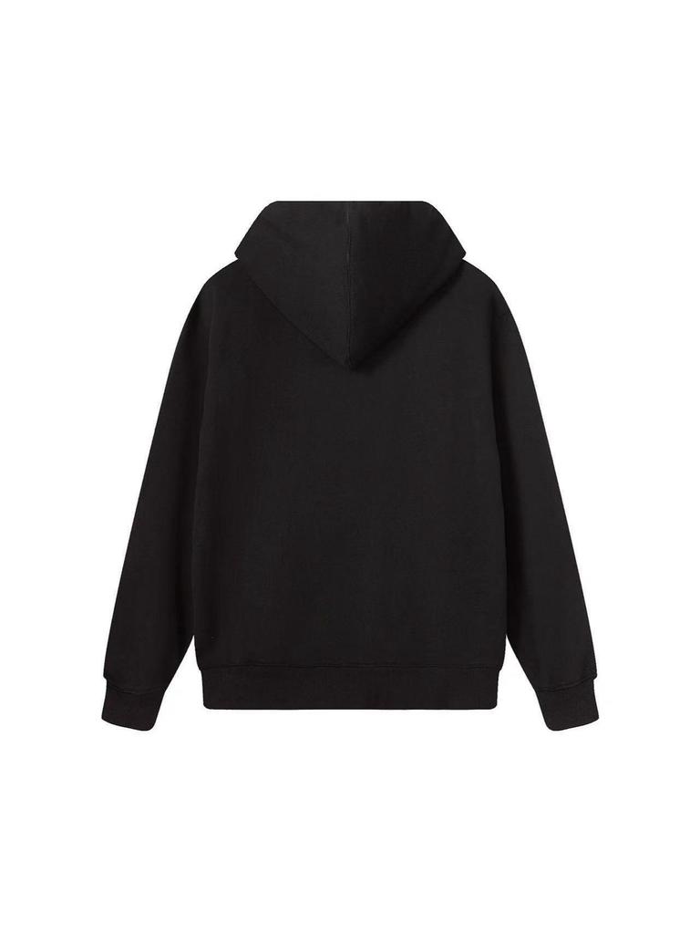 Unisex mikina s kapucí na zip Cross B Family War Horse s výšivkou