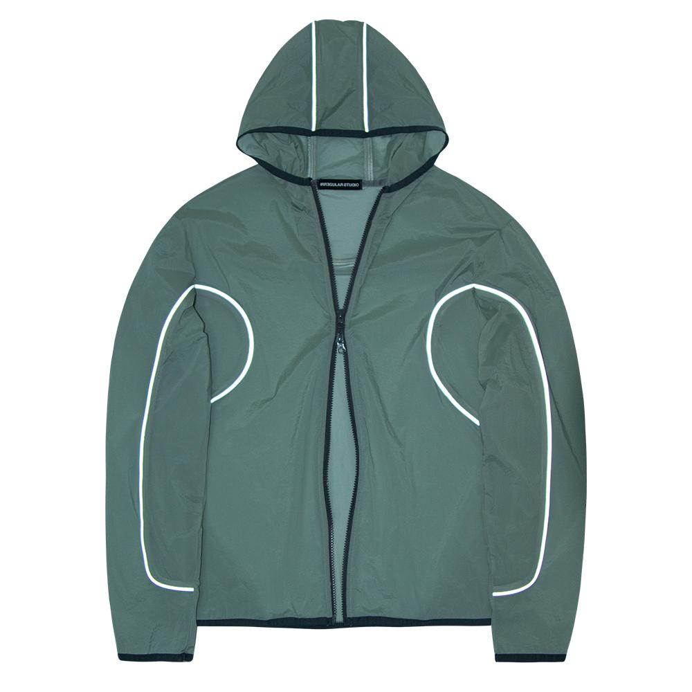 Irregular Para Light Hood Zip-Up (Jade)