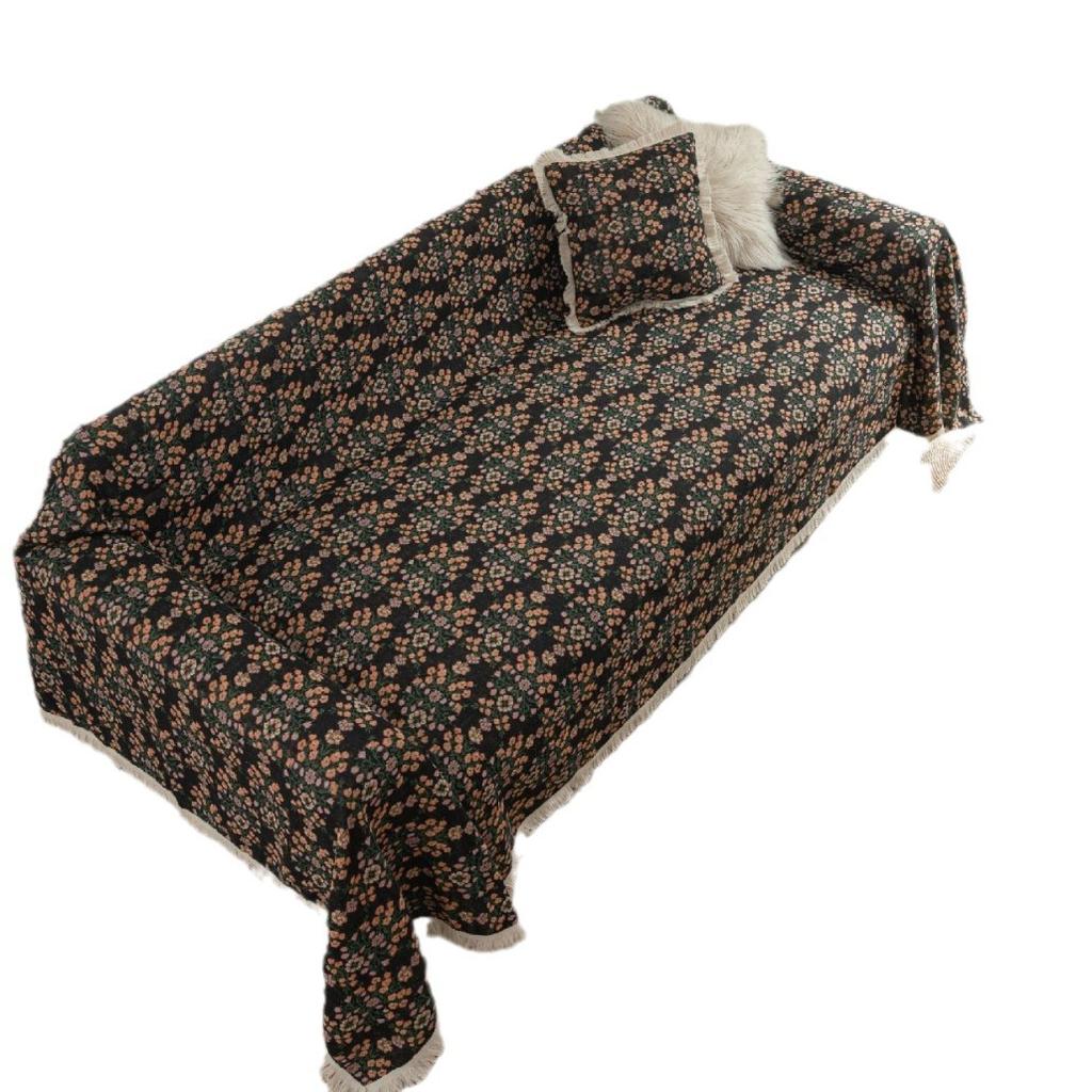 Exquisites Sofahandtuch Anti-Katzenkratzer Jacquard-Blume Retro Festlich Zugang Dicke Sofadecke Fabrik