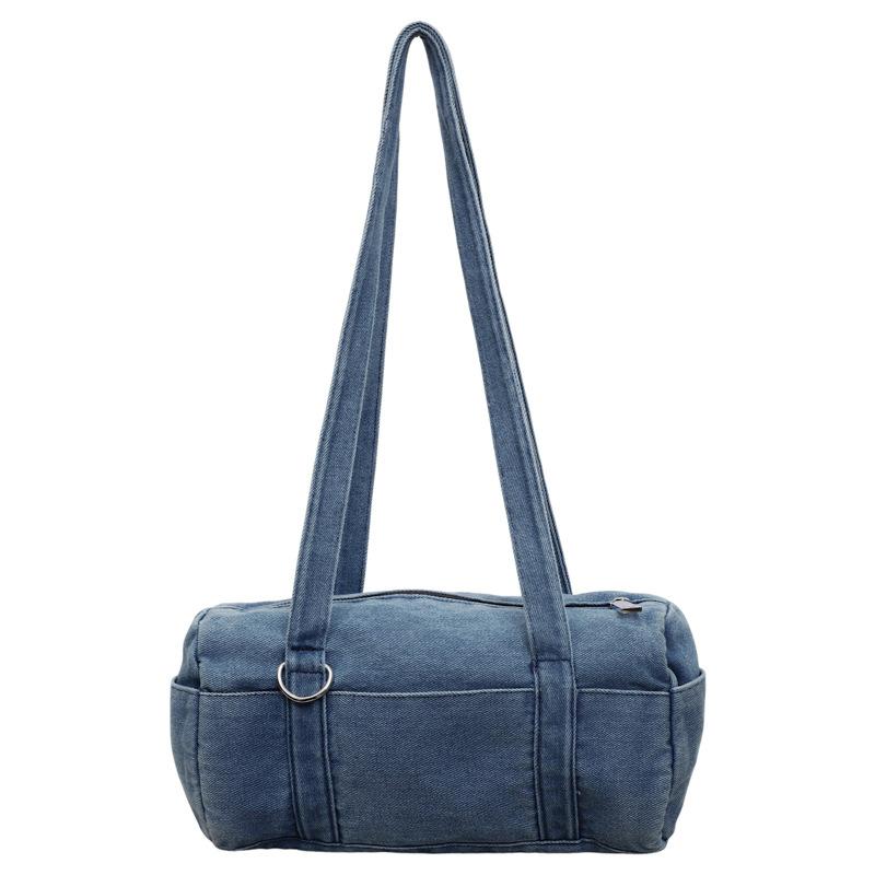 Denim Bag Women's Portable Shoulder Crossbody Bag Commuter Tote Bag
