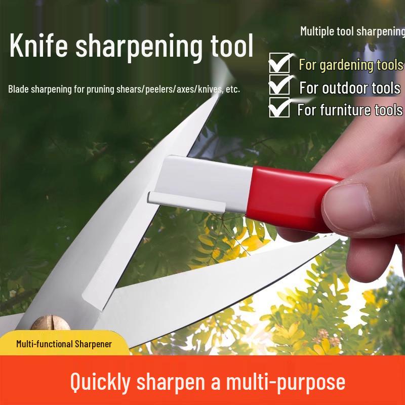 Household Knife & Scissors Sharpener with Whetstone