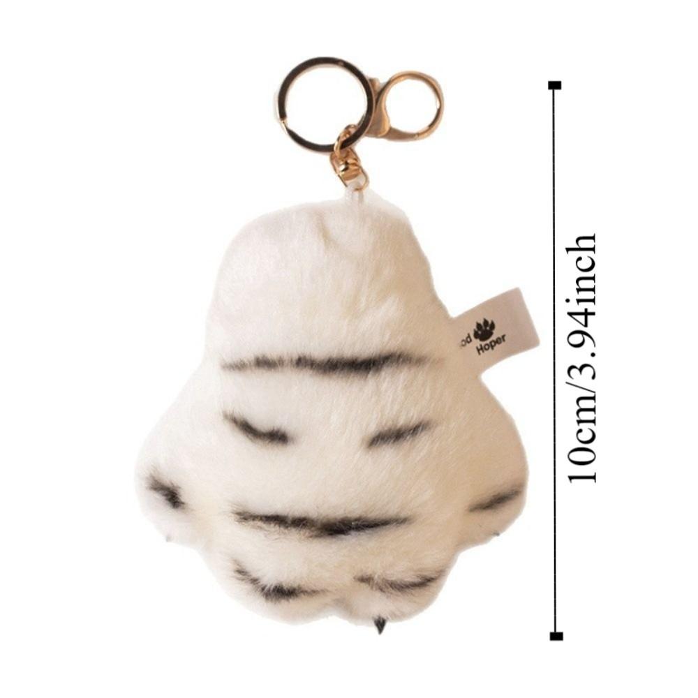 Claw Plush Tiger Claw Plush Pendant Stuffed Keychain Tiger Plush Toy  Phone Accessories