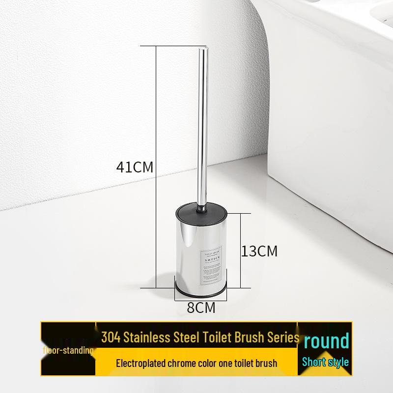 Nerezová ocel Stojací sada WC štětky - Štětka pro čištění bez mrtvého úhlu