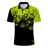 Men's Summer Sportswear Button Lapel Short Sleeve Shirt Casual Golf Breathable Comfortable Tops