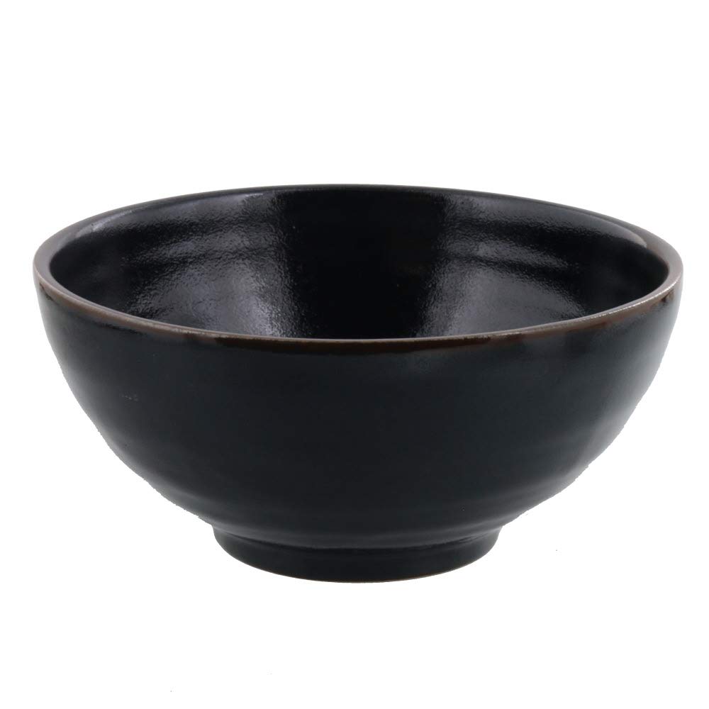 Yuzu Tenmoku Sanuki Rice Bowl 21cm (Outlet included) (Large)
