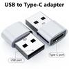 Metal USB Type C Female To USB2.0 Male Adapters 10Gbps Data Converters OTG Adapters for Phone Laptops
