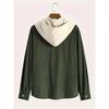 Fashion Trend Spring Autumn Corduroy Hooded Jacket Comfortable Casual Daily Men