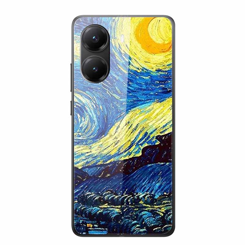Glass Case for Poco X7 pro Luxury Phone Back Capa Lovely Case for PocoX7pro X 7 pro Hard Tempered Shield Animals Cartoon Cover