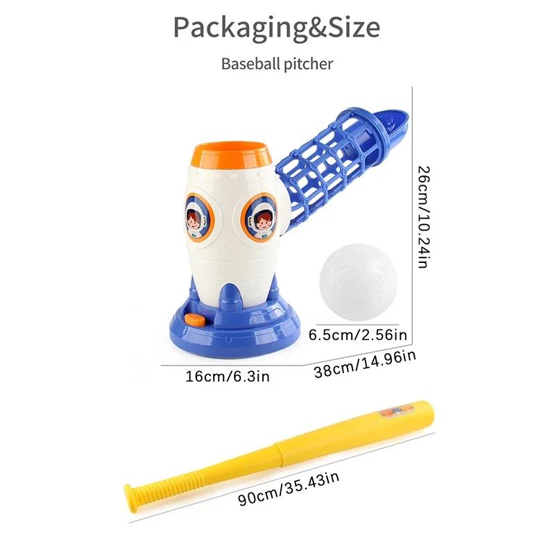Automatic Pitching Baseball Machine Toy Sets Children Baseball Ball Toys Sports Games Kids Outdoor Indoor Toy Boy Birthday Gifts