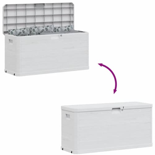 vidaXL Garden Storage Box, 280L, Light Gray