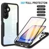 360 Full Body Screen Transparent Phone Case for Samsung S26 S25 Ultra Plus Edge FE A57/37/27/17/07 A56/36/26/16/06/55 Back Cover