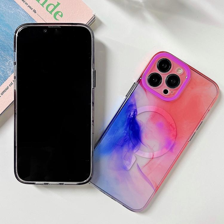 For iPhone 14 Pro Max Marble Dual-side Laminating Magsafe Phone Case