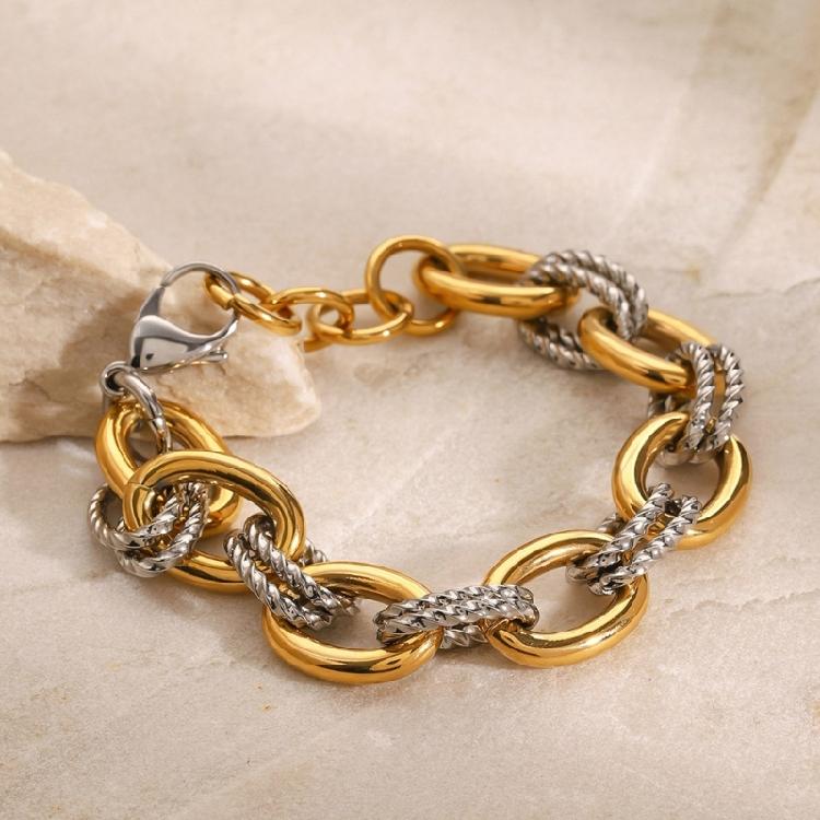 Delicate 18K Gold Plated Chain Bracelet Elegant Styles Suitable for Both Casual and Formal Special Event Daily Use