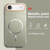 Compatible with Apple 17 Promax Phone Case, 16P Magnetic Suction, Contrasting Color Frosted 16PM, 17PRO Protective Cover