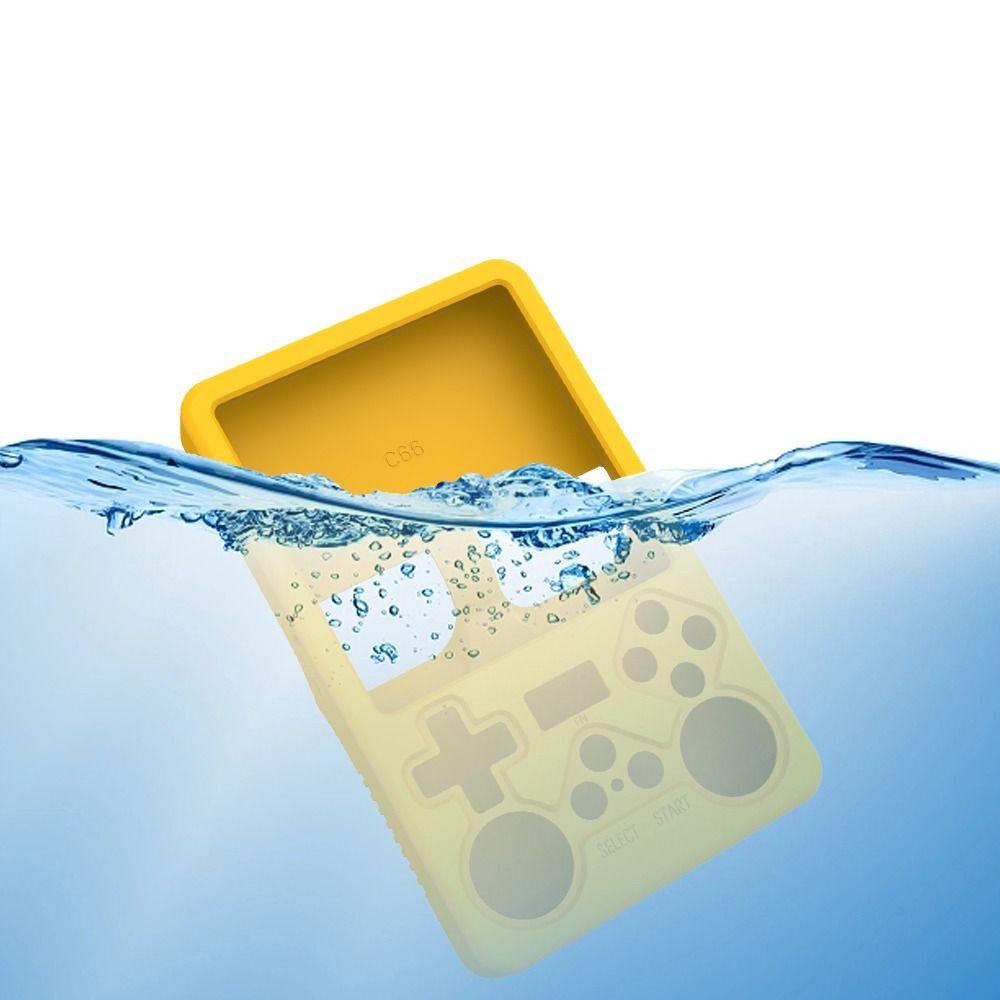 Silicone Protective Cover Shockproof Anti-Scratch Game Console Case with Lanyard Sleeve Shell for R36S Plus