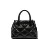 Adjustable Detachable Shoulder Strap Polyurethane And Polyester Handbag Women Handbags Black Y3D269-YWJ8I-80001
