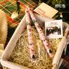 Cute Christmas Cartoon Printed 25CM Long Candle Elegant Paraffin Wax Decoration for Hotel & Restaurant Atmosphere