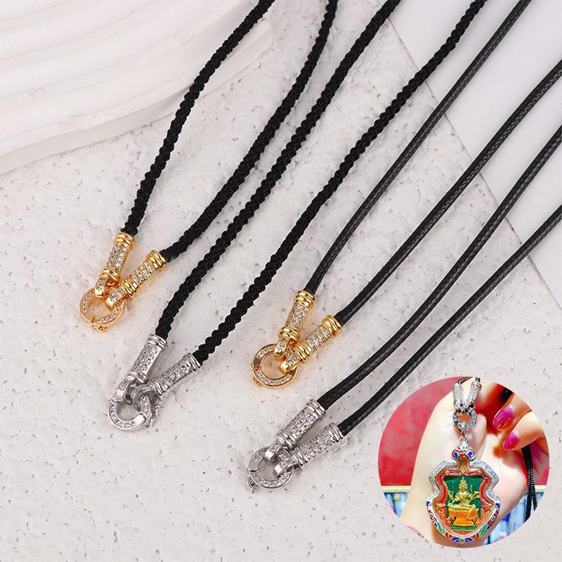 Thai Buddhist Necklace Lanyard Buddha Amulet Pendant Chain Elegant Necklace Rope Accessories