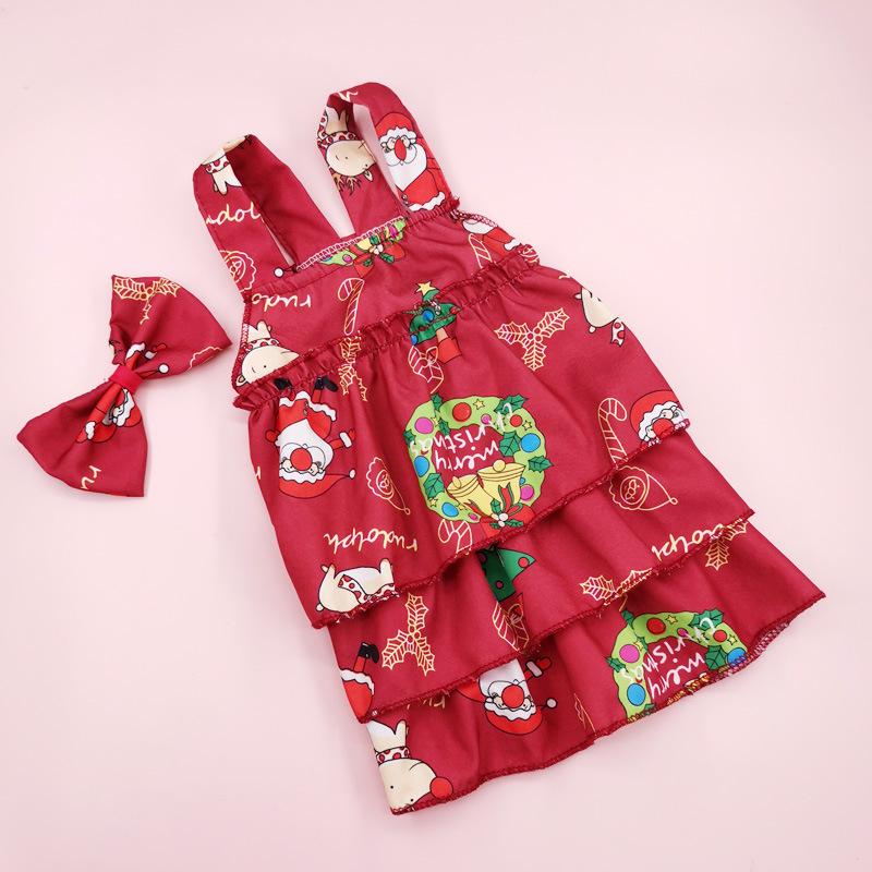 Spring and Summer Breathable Cat Clothing Dog Clothing Pet Cotton Floral Suspender Dress Comfortable Mesh Dress Formal Dress