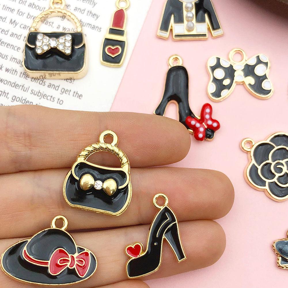 Five-Pointed Star Rhinestone Pearl Resin Hairpin DIY Accessory