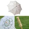 Cotton Embroidery Bridal Umbrella Lace Parasol Umbrella Decorative Umbrella for Wedding Banquet Photography Decoration Props