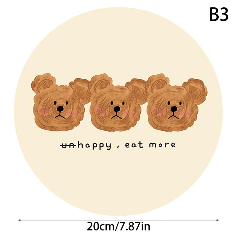 1pcs Bear Coasters Creative Ceramic Heat Insulation Mats Simple Household Absorbent Anti-scald Pot Mat Kitchen Home Accessories