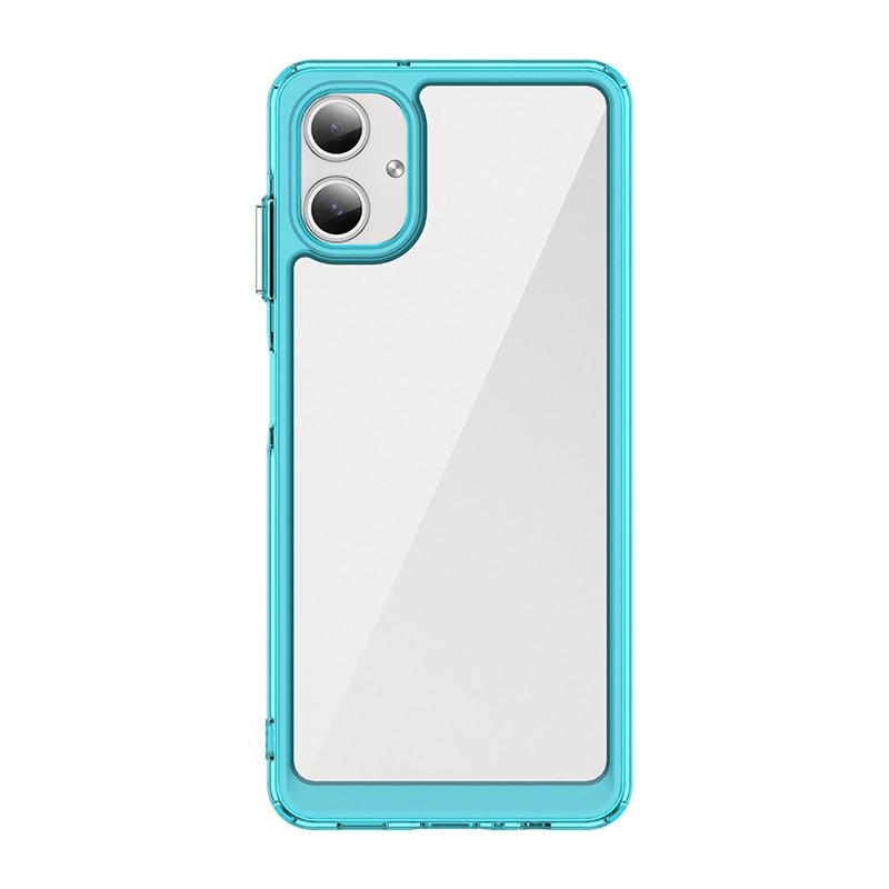 Etui Pokrowiec na Samsung A06 Samsung Galaxy A06 Capas Nowy Wstrząsoodporny Bumper na Telefon Przezroczysta Kolorowa Ramka Przezroczysty Samsung A06 A 06