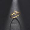 Simple Five Pointed Star Women's Ring Stainless Steel Simple Elegant Ring Accessories Couple Jewelry Gifts