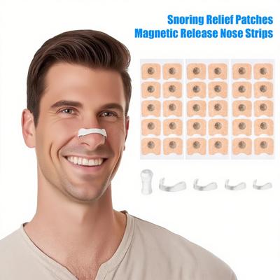 15/30 Paare Einatmung Magnetischer Nasenstreifen Bessere Atmung Anti Schnarchen Nasal