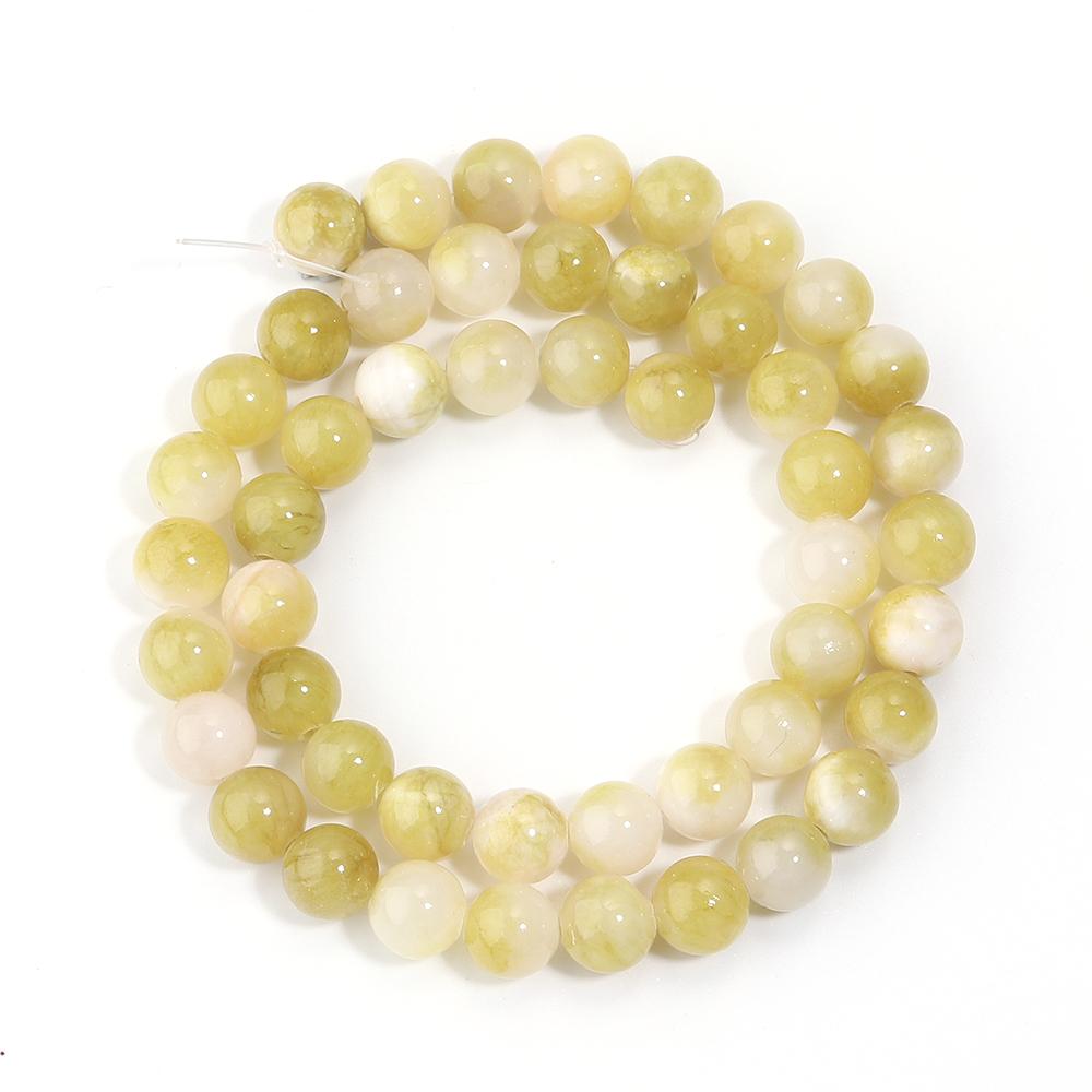 34-90pcs 4-12mm Persian Jade Stone Beads Natural Stone Loose Spacer Beads For Jewelry Making DIY Bracelet Necklace Accessories